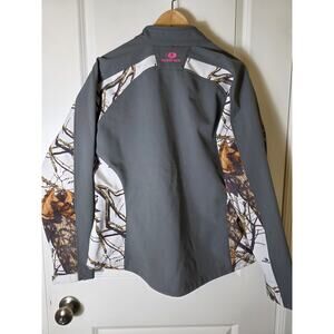 Veste Softshell De Chasse Mossy Oak Eclipse Pour Femme - Taille S, Noir Et Rose, Résistante à L'eau